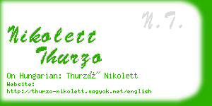 nikolett thurzo business card